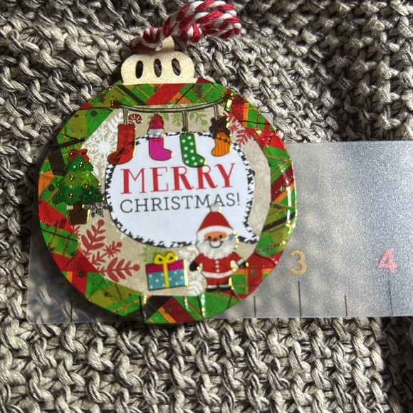 New Handmade 3”x3” Wooden“Merry Christmas” hanging tree ornament $11 - Picture 6 of 7